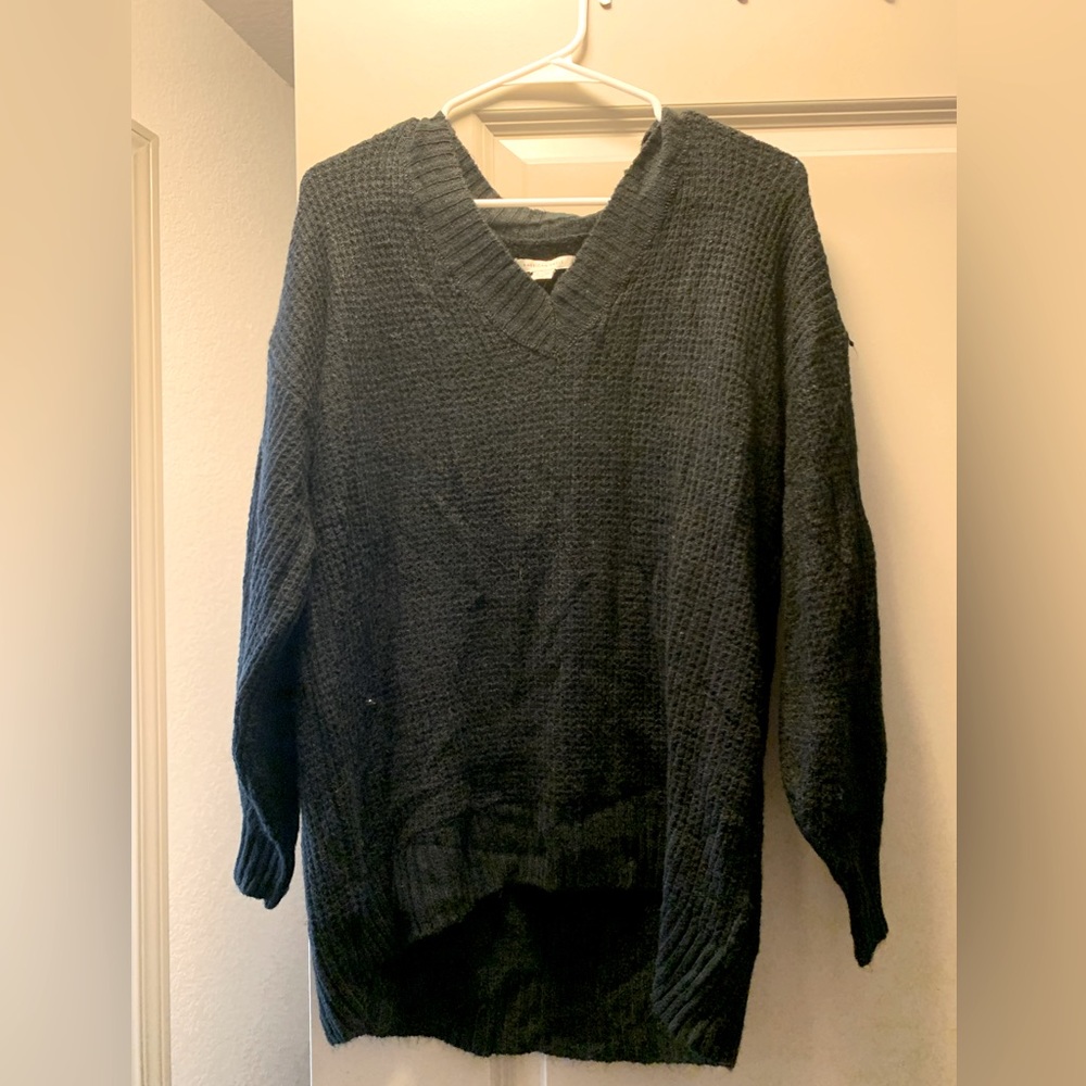 Long black sweater